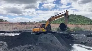 Escavadeira de esteiras ZG365 para mineração de carvão