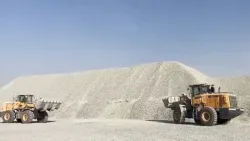 Pá carregadeira ZL50Z para manuseio de cascalho