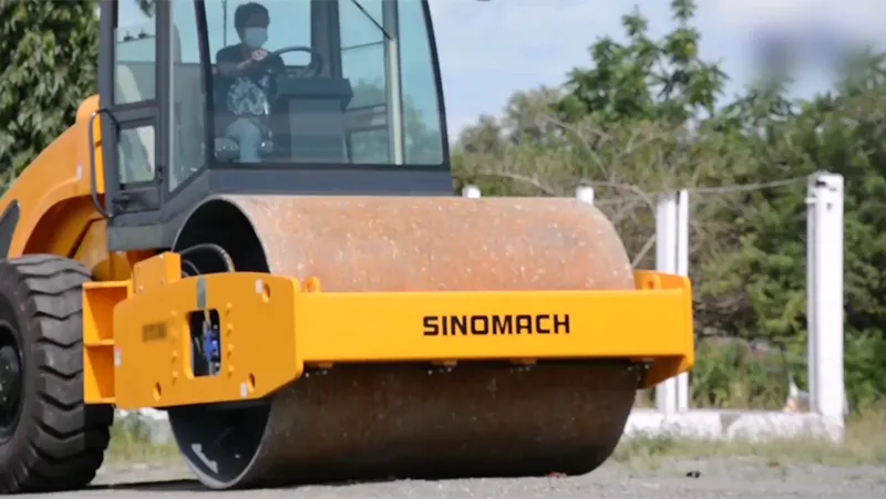 Rolo compactador vibratório de tambor único GYS08J