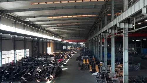 Oficina de peças estruturais para máquinas de construção