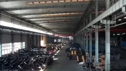 Oficina de peças estruturais para máquinas de construção