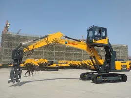 Escavadeira com garra orange peel ZG210H